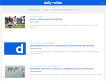 Tablet Screenshot of blog.dailymotion.com